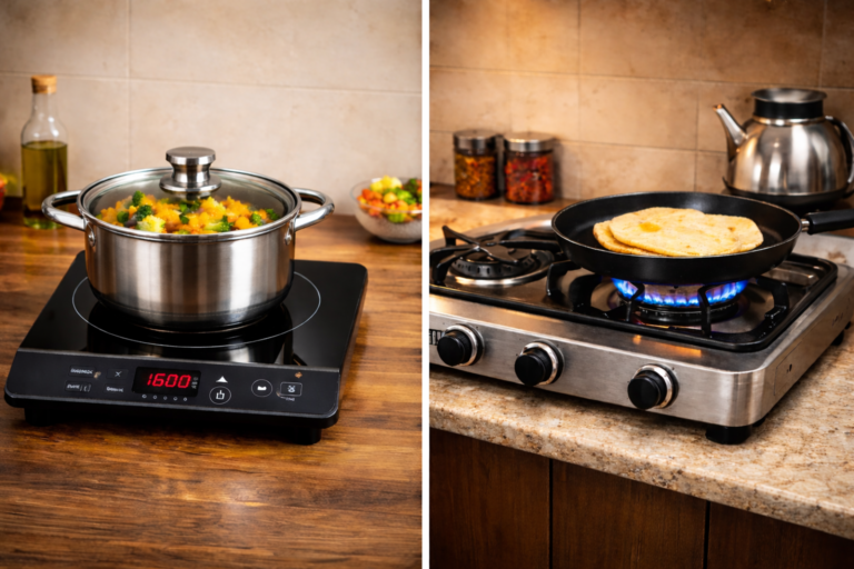 induction vs gas stove cost comparison in india