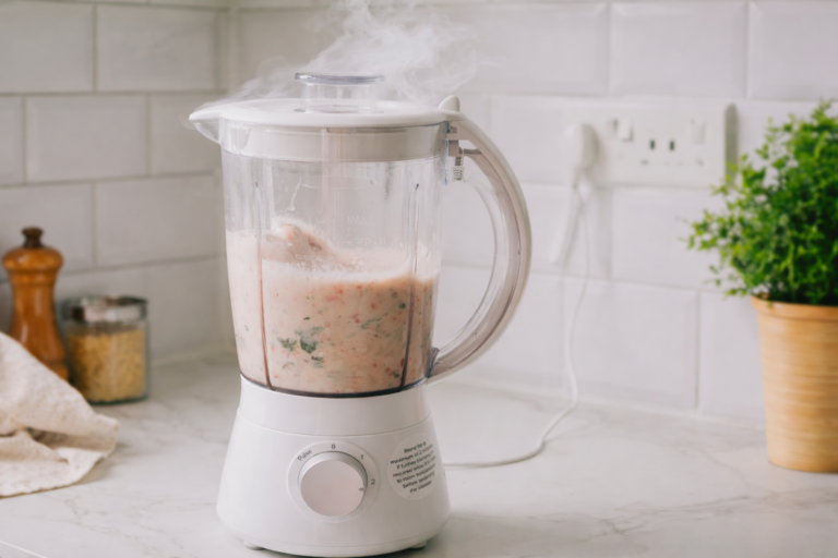 Mixer grinder giving burning smell while grinding in Indian kitchen